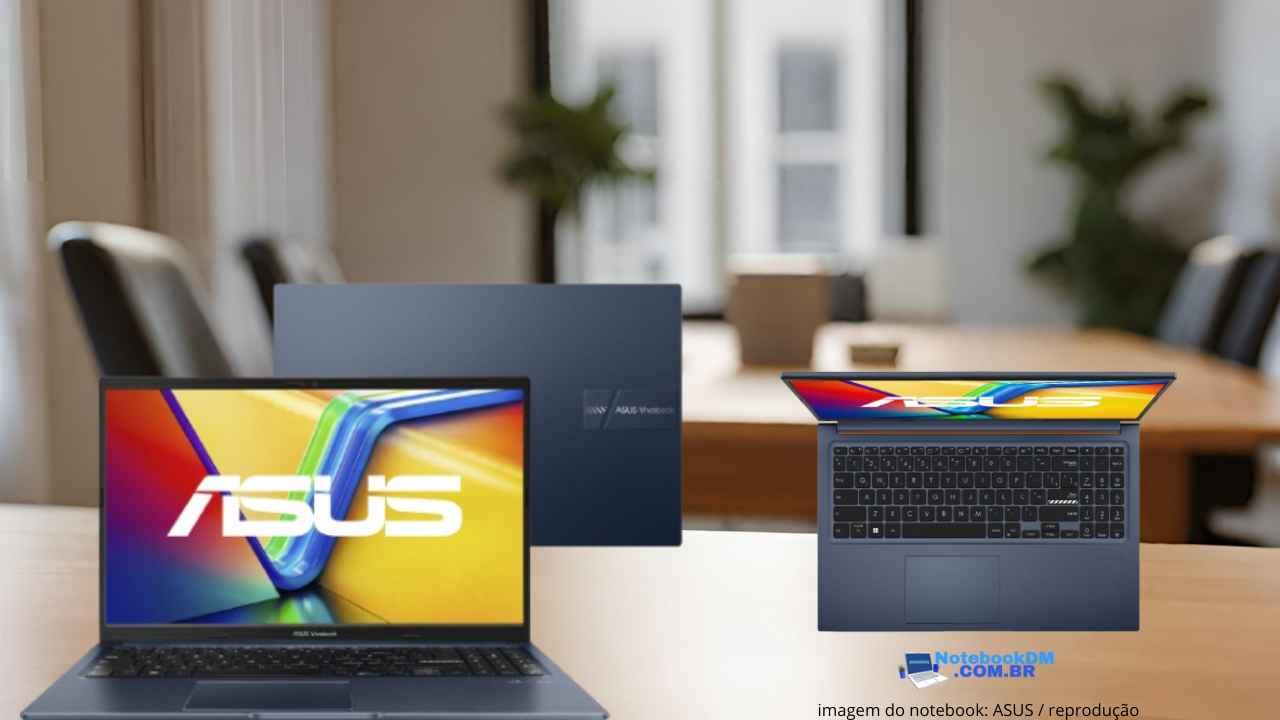 Notebook Asus Vivobook X1502za Ej1756w i5 12450h 512 GB Tela 15,6", FHD (1920 x 1080) Câmera HD 720p Com tampa de privacidade​