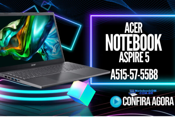 Acer Aspire 5 A515-57-55B8 é bom ? i5–12450H | USB Thunderbolt 4 | 8 GB RAM DDR4 de até 3200 MHz + 256 GB SSD NVMe e Tela FULL HD de 15.6" ​