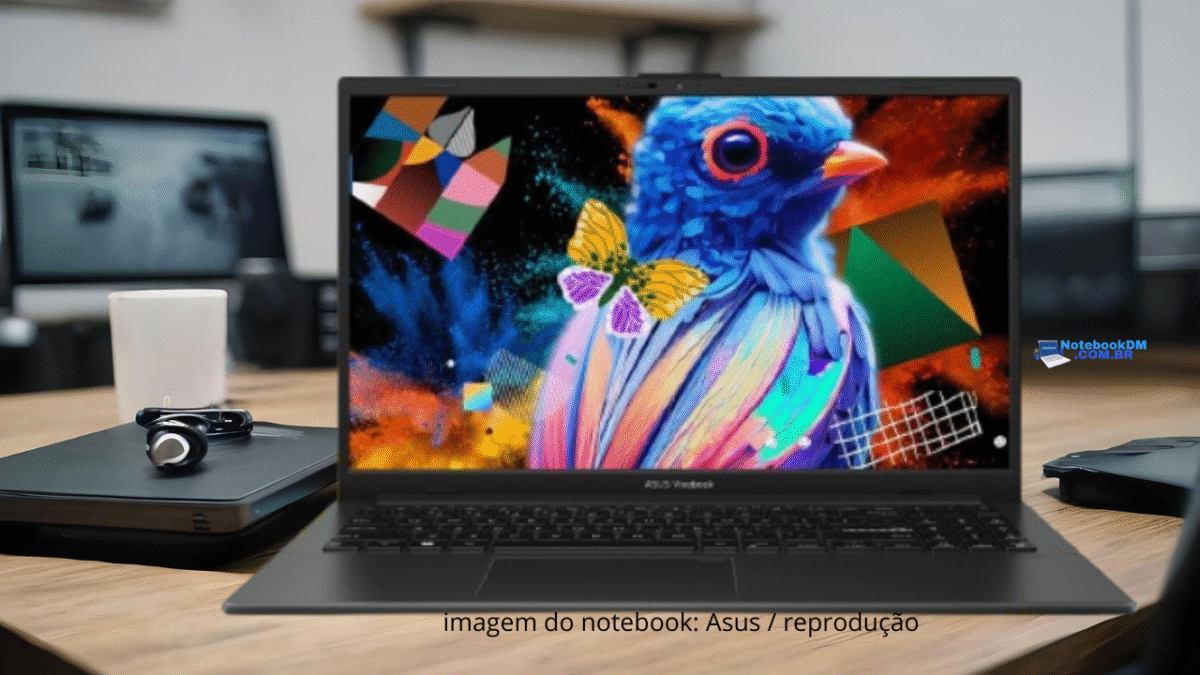 Notebook Asus Vivobook Go E1504fa Nj825w - Ryzen 5 7520u - Tela Full HD - 8GB de memória RAM de 5500 MHz + Especificações Militares US MIL-STD 810H