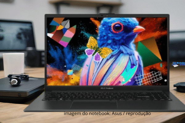 Notebook Asus Vivobook Go E1504fa Nj825w - Ryzen 5 7520u - Tela Full HD - 8GB de memória RAM de 5500 MHz + Especificações Militares US MIL-STD 810H