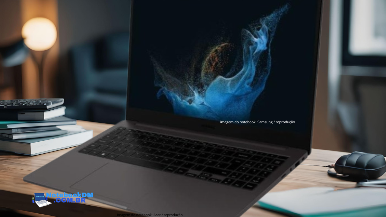 Notebook Samsung Galaxy Book2 NP550XED-KS1BR: i7-1255U 15.6'' Full HD 