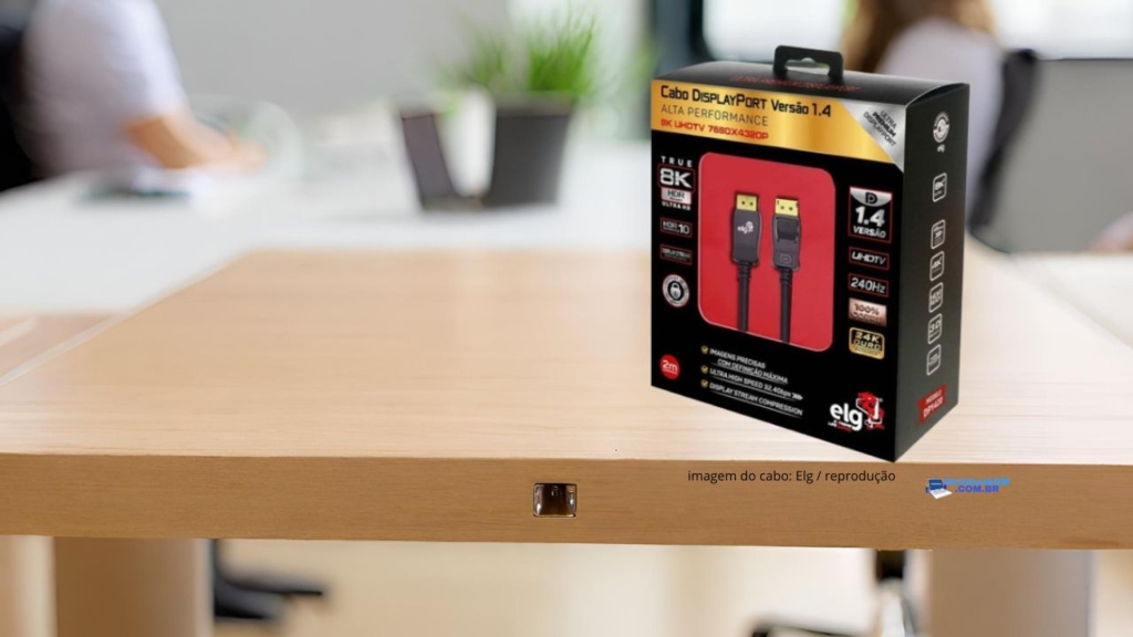 Cabo DisplayPort 240hz ou 60 hz em 8K 1 Cabo DisplayPort 240hz ou 60 hz em 8K