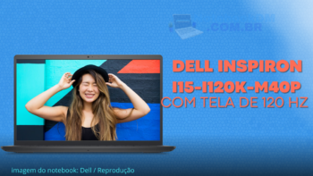 Notebook Dell Inspiron I15-I120K-M40P Tela de 120 hz I7 12ª Geração