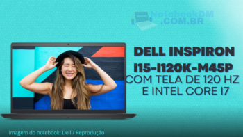 Notebook Dell Inspiron I15-I120K-M45P Tela Full HD de 120 hz | I7 12ª Geração |16 GB | 512 GB SSD | Windows 11 Home em Português (Brasil) - Preto Carbono