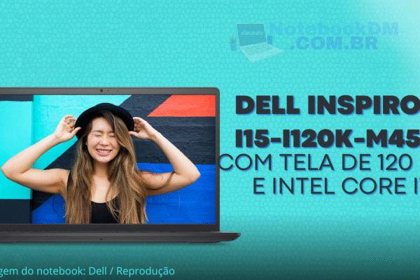 Notebook Dell Inspiron I15-I120K-M45P Tela Full HD de 120 hz | I7 12ª Geração |16 GB | 512 GB SSD | Windows 11 Home em Português (Brasil) - Preto Carbono