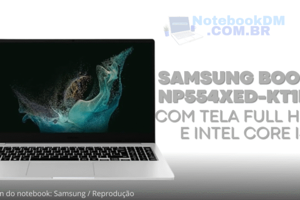 Notebook Samsung Book2 NP554XED-KT1BR i3 12ª Geração 15.6" FHD