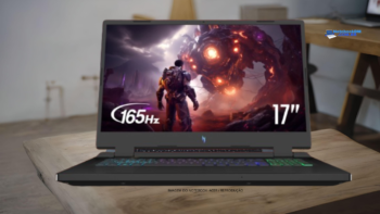 Notebook Acer Nitro 17 AN17-41-R6L9​ com GeForce RTX 4050 Ryzen 7 7840HS 17.3" FHD 165Hz IPS Display 16GB DDR5 1TB SSD Wi-Fi 6E