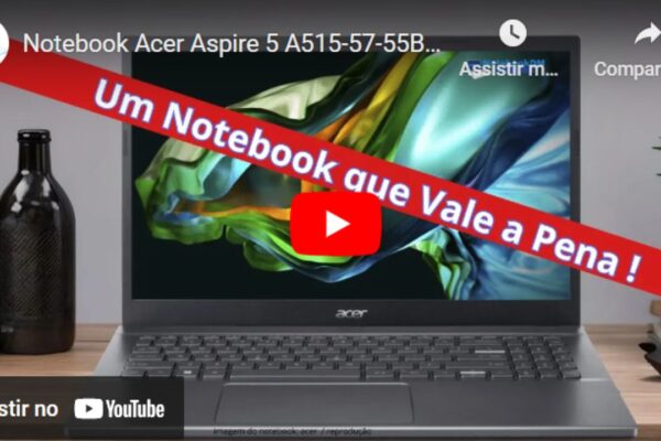 Vídeo Notebook Acer Aspire 5 A515-57-55B8 Thunderbolt 4 + i5–12450H