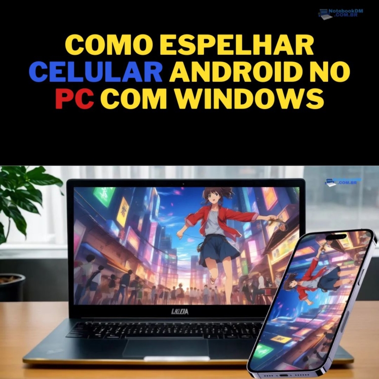 como espelhar celular no PC com windows 10 e android 2024