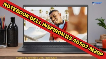 Notebook Dell Inspiron I15-A0507-M20P AMD Ryzen 5 1TB 15.6" Full HD WVA 120 HZ AMD Radeon 610M Frequência gráfica 1900 MHz