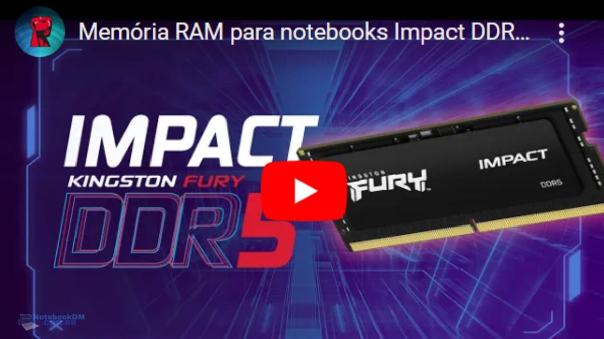 Memória RAM para notebooks DDR5 Kingston FURY Impact Black