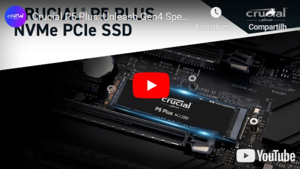 SSD Crucial P5 Plus para Notebook 