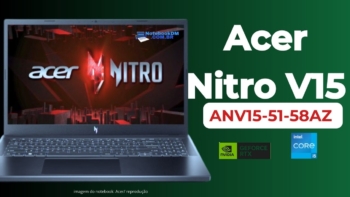 Acer Nitro V15 ANV15-51-58AZ com Intel Core i5-13420H e NVIDIA RTX 3050