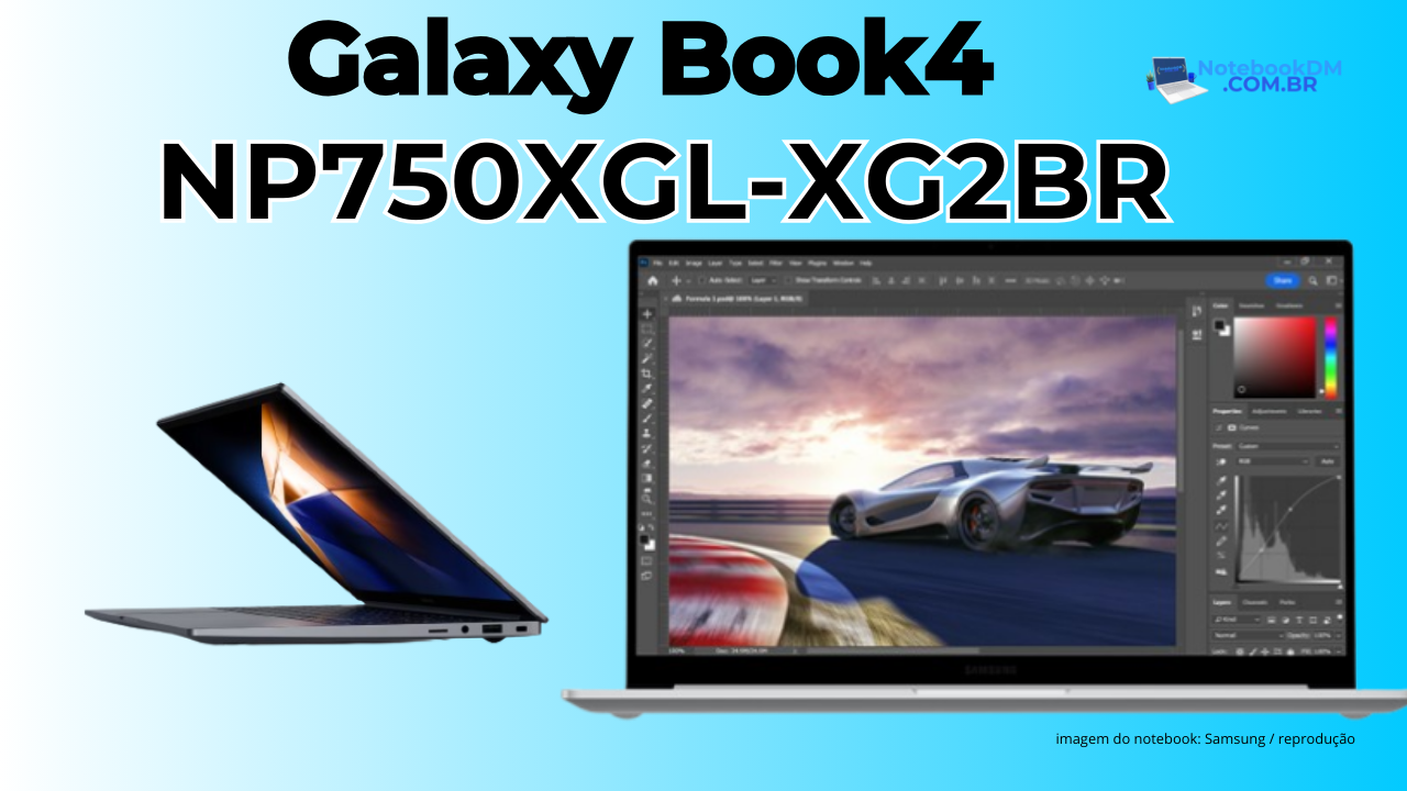 Notebook Samsung Galaxy Book4 NP750XGL-XG2BR: Um modelo intermediário premium que vale a pena...