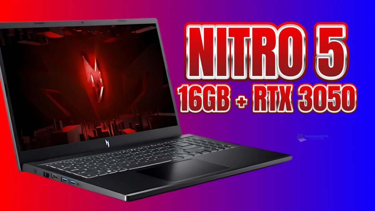 Aspire Nitro V15 ANV15-51-52QB - Notebook Gamer com uma RTX 3050 com 6GB,  i5-13420H e 16 GB RAM DDR5  