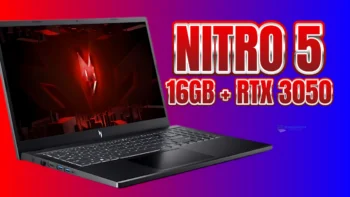 Aspire Nitro V15 ANV15-51-52QB - Notebook Gamer com uma RTX 3050 com 6GB,  i5-13420H e 16 GB RAM DDR5  