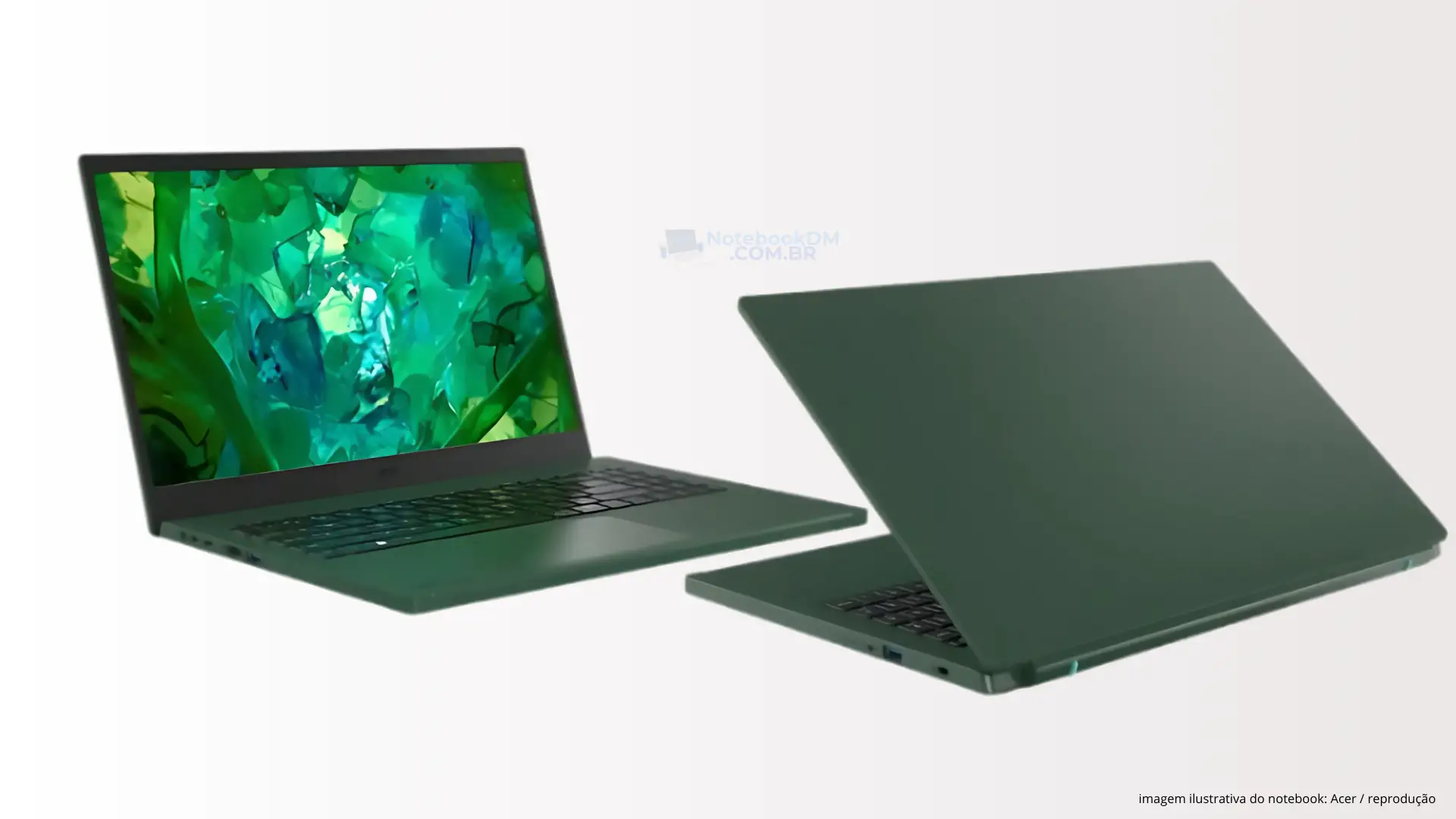 O Aspire Vero AV15-53P-56HM é Notebook ecológico com um Intel Core I5 – 1335U de 13ª geração, Que possui 10 núcleos e frequência de clock de até 4.60 GHZ.