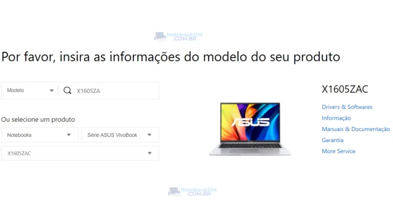 Drivers do Asus Drivers do Asus disponíveis para download