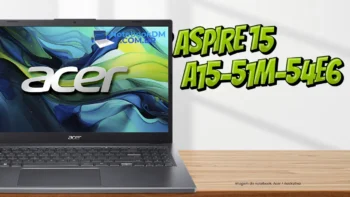 Notebook Acer Aspire 15 A15-51M-54E6 Novo modelo intermediário da Acer para trabalhar ou estudar na faculdade
