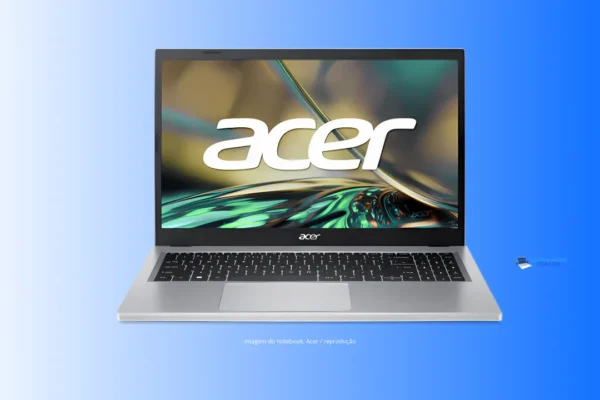 Notebook Acer Aspire 3 A315-510P-320B: Um notebook intermediário para estudar em 2025 ou trabalhar com aplicativos de escritório.
