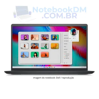 dell inspiron i15 i1300 Notebook Dell Inspiron i15-i1300-M30P com Intel Core i5-1334U, SSD de 512 GB e tela de 120 hz