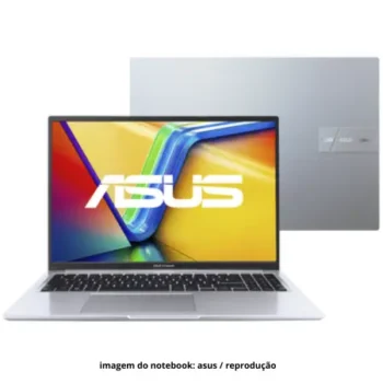 ASUS VivoBook 16 X1605VA ASUS VivoBook 16 X1605VA-MB741W com belo design e bom custo benefício.