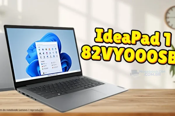 Notebook Lenovo IdeaPad 1 82VY000SBR com Core i3 1215U da Intel