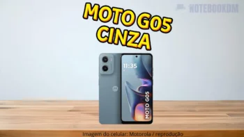Celular Motorola Moto g05 cinza com 128GB e 12GB RAM Boost