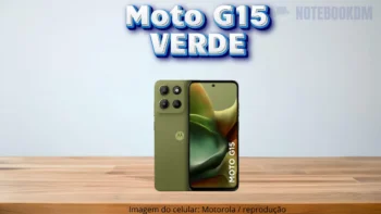 Motorola Moto g15 verde com 256GB e Bateria de 5200 mAh