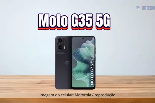 Este Moto G35 é equipado com Processador Unisoc T760 e GPU Mali-G57