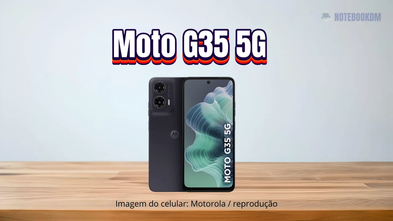 Este Moto G35 é equipado com Processador Unisoc T760 e GPU Mali-G57