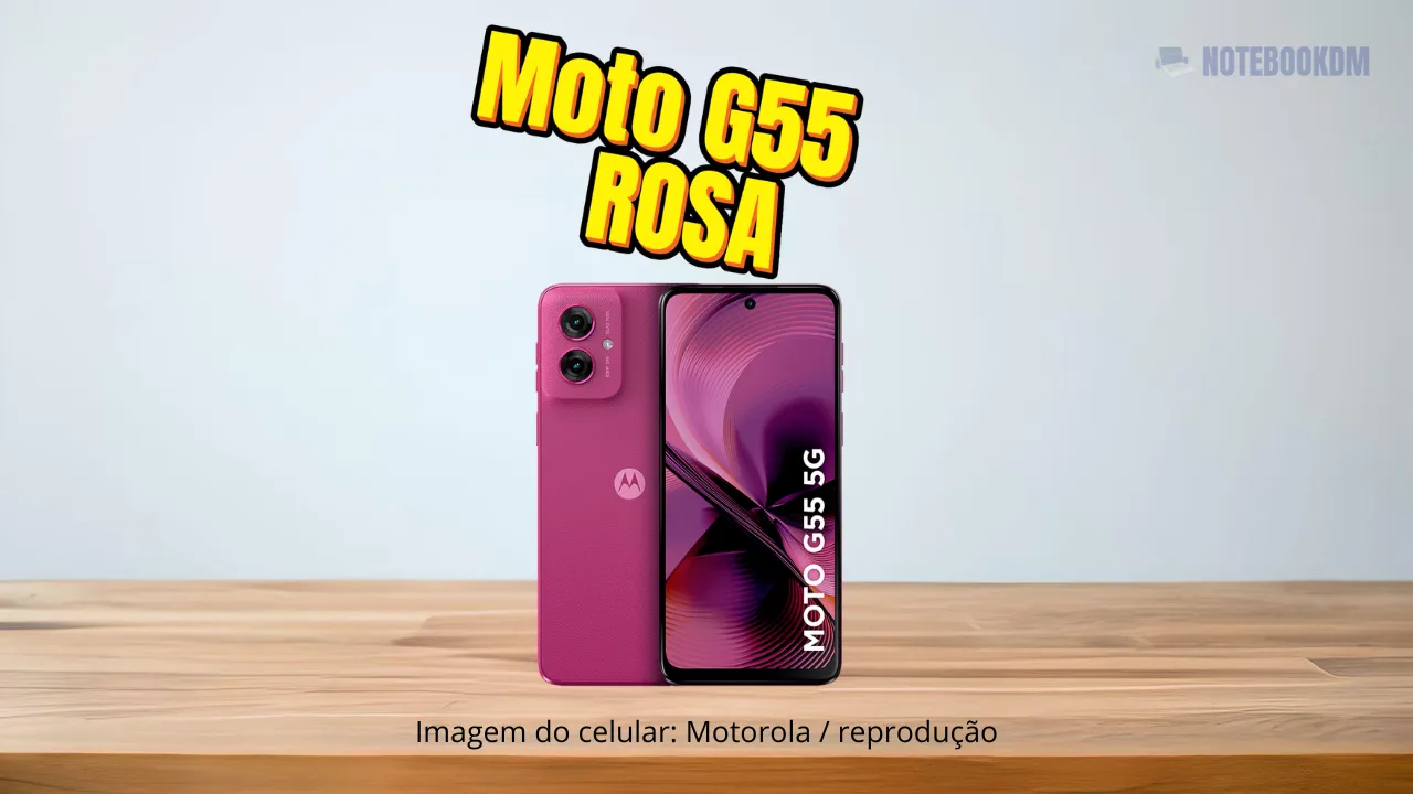 Smartphone Motorola Moto G55 Rosa 256GB 8GB RAM + 8GB RAM Boost