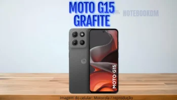 Smartphone Motorola Moto G15 Grafite COM 256GB E 12GB RAM Boost