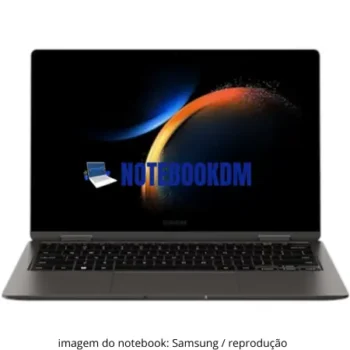 galaxy book3 360 galaxy book3 360 np730qfg-kf2br: Notebook com tela touchscreen AMOLED 