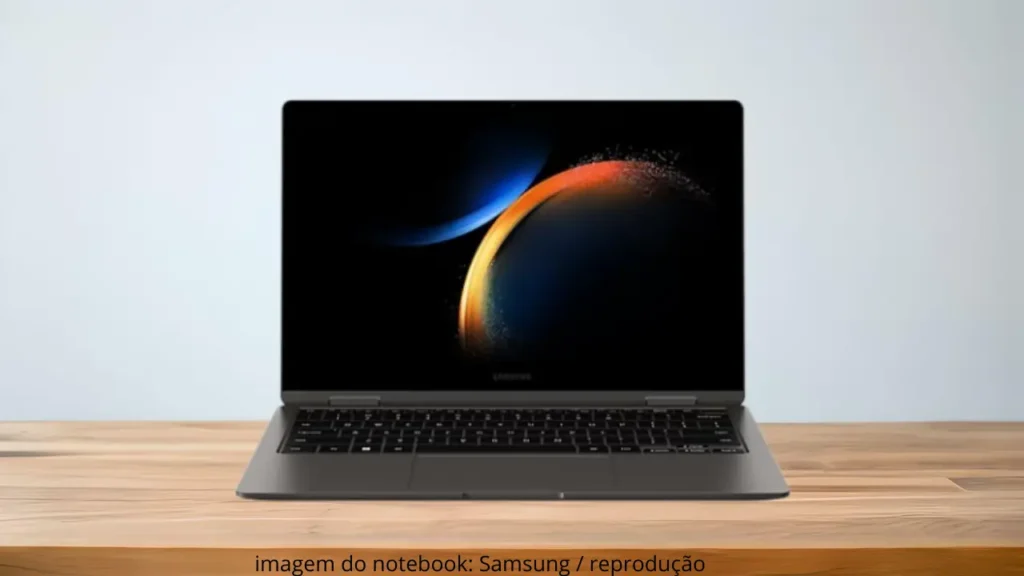 galaxy book3 360 np730qfg-kf2br: Notebook com tela touchscreen AMOLED