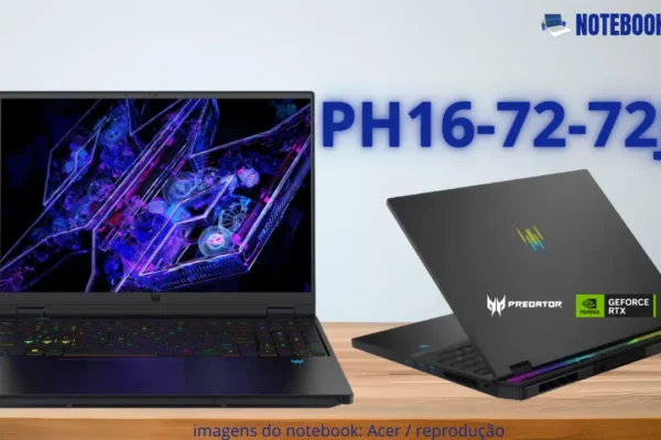 Acer Predator Helios PH16-72-72JA Com Intel Core i7-14700HX + RTX 4070
