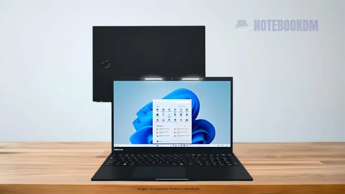Notebook Positivo Vision R15 R516512A-15 com AMD Ryzen 5 5500U