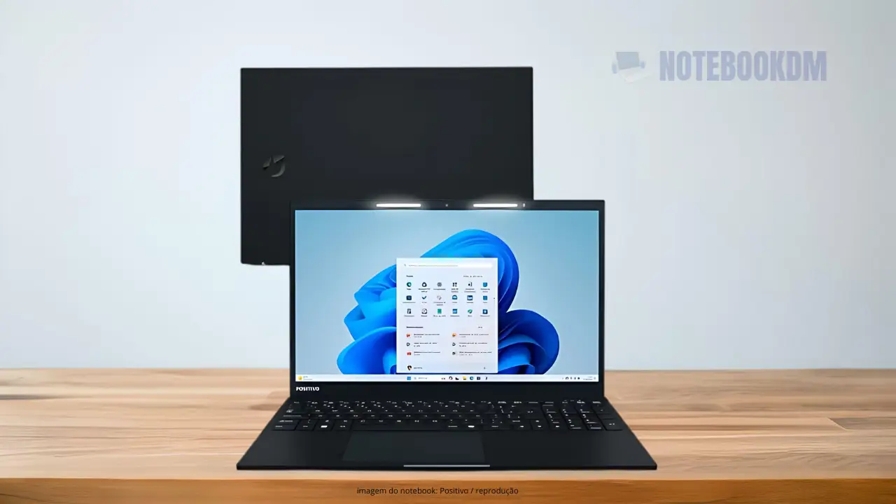 Notebook Positivo Vision R15 R516512A-15 com AMD Ryzen 5 5500U