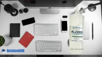 O álcool isopropílico é um líquido incolor, que é perfeito para limpeza de componentes eletrônicos