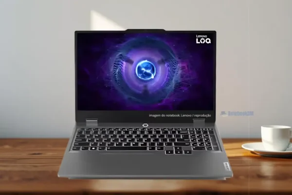 Notebook Lenovo LOQ 15IRX9 83KH0001BR com RTX 3050 e  i5-13450HX
