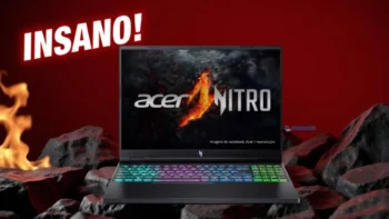Notebook Acer Nitro 16 AN16-73-772B com RTX4060 e Intel Core i7-14700HX