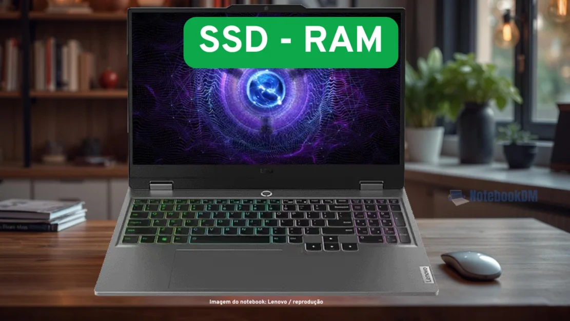 SSD e memória para Lenovo LOQ-e 15IAX9E 1 memória para Lenovo LOQ-e
