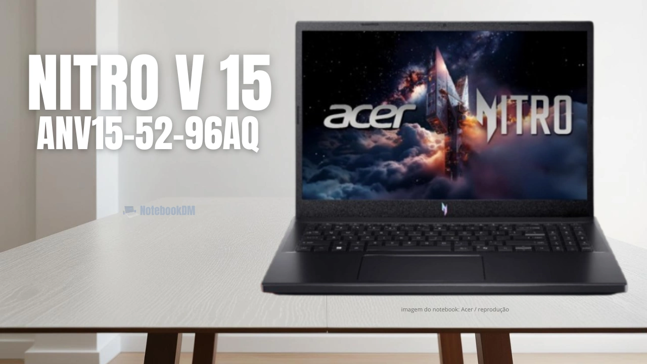 O Acer Nitro V15 ANV15-52-96AQ CONTA com Intel Core i9 | RTX 4060 e muito mais pontos positivos