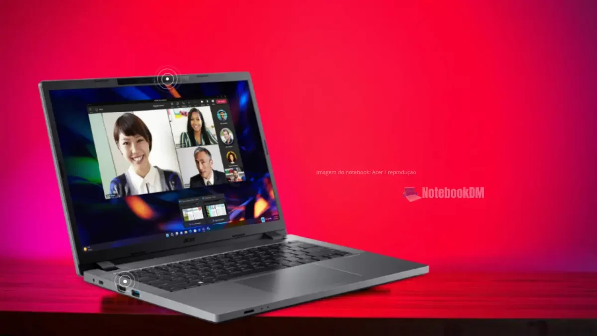 O Acer TravelMate TMP214-55-58M6 é um notebook voltado para produtividade, equipado com hardware de última geração e tecnologias modernas.