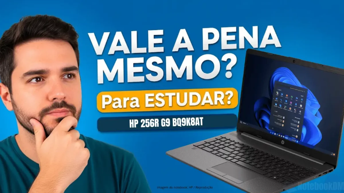 HP 256R G9 BQ9K8AT: Recomendado para estudo e tarefas básicas do dia a dia