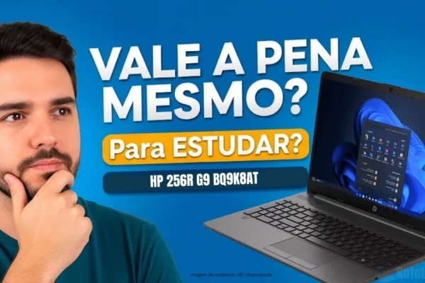 HP 256R G9 BQ9K8AT: Recomendado para estudo e tarefas básicas do dia a dia