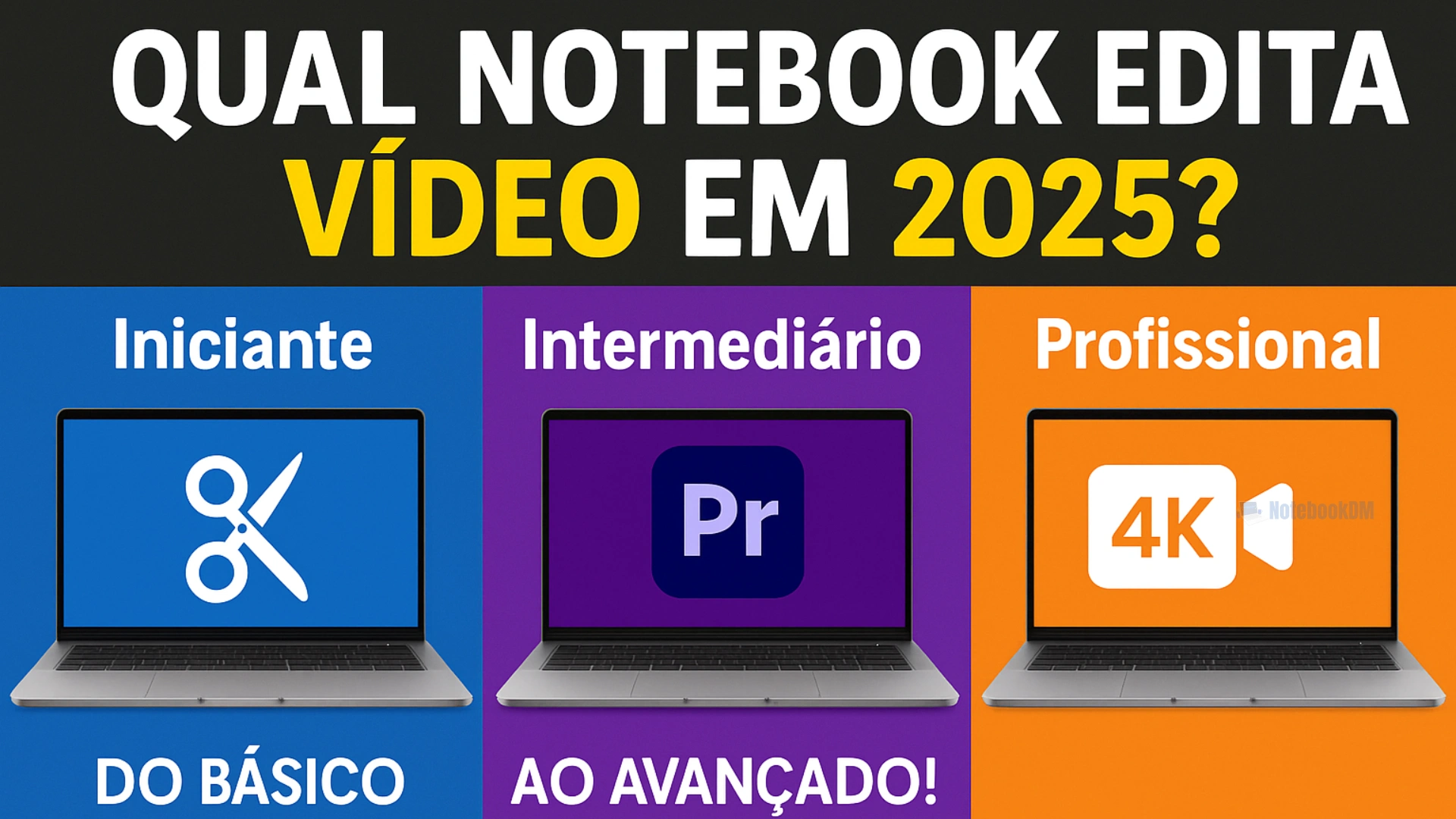 Melhor notebook para trabalhar com edição de vídeo em 2025 1 Melhor notebook para trabalhar com edição de vídeo em 2025