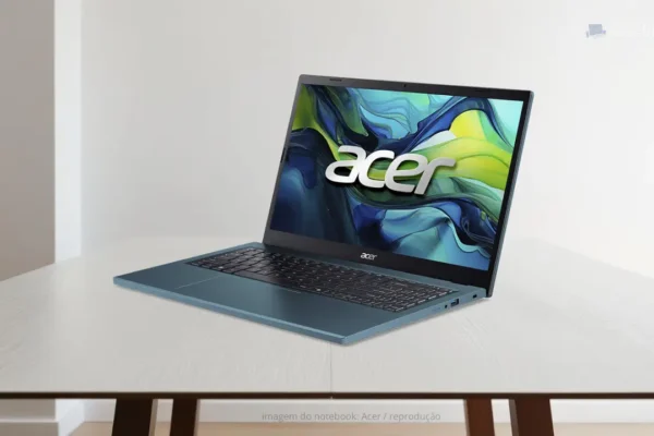 Notebook Acer Aspire Go 15 AG15-51P-55LL com Intel Core i5-1334U e tela WUXGA 15.3 polegadas