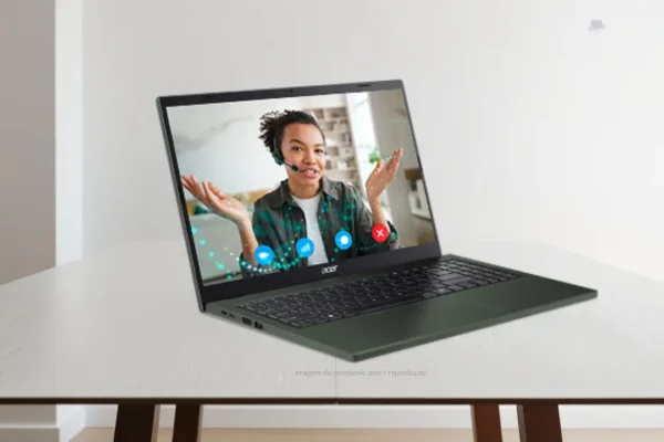 Notebook Aspire Go 15 AG15-51P-39MU para estudo e trabalho