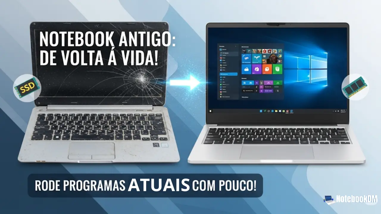 Como Reviver seu Notebook Antigo com Pouco Investimento para Rodar Programas Modernos